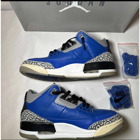 Size 10 - Nike Air Jordan 3 Retro Varsity Royal Men\'s Shoes Ships Now main image 5